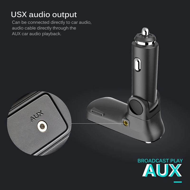 4 in 1new Anlud fm передатчик громкой Bluetooth гарнитура для авто 2 USB Автомобильное Зарядное