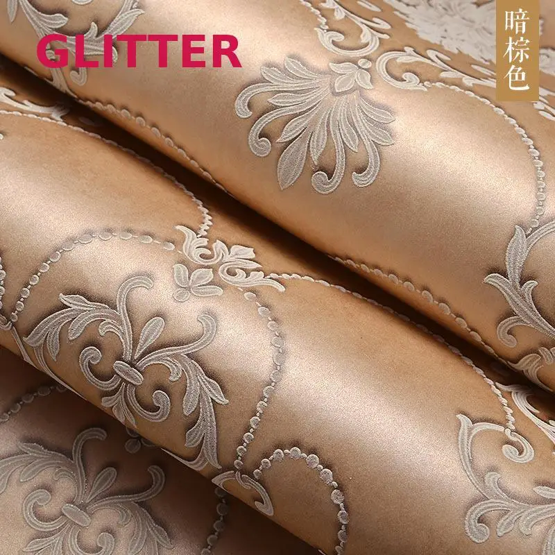 

European Style 3d Embossed Relief Nonwoven Living Room Tv Backdrop Wallpaper Wall Papers Home Decor Wallpaper For Walls Roll