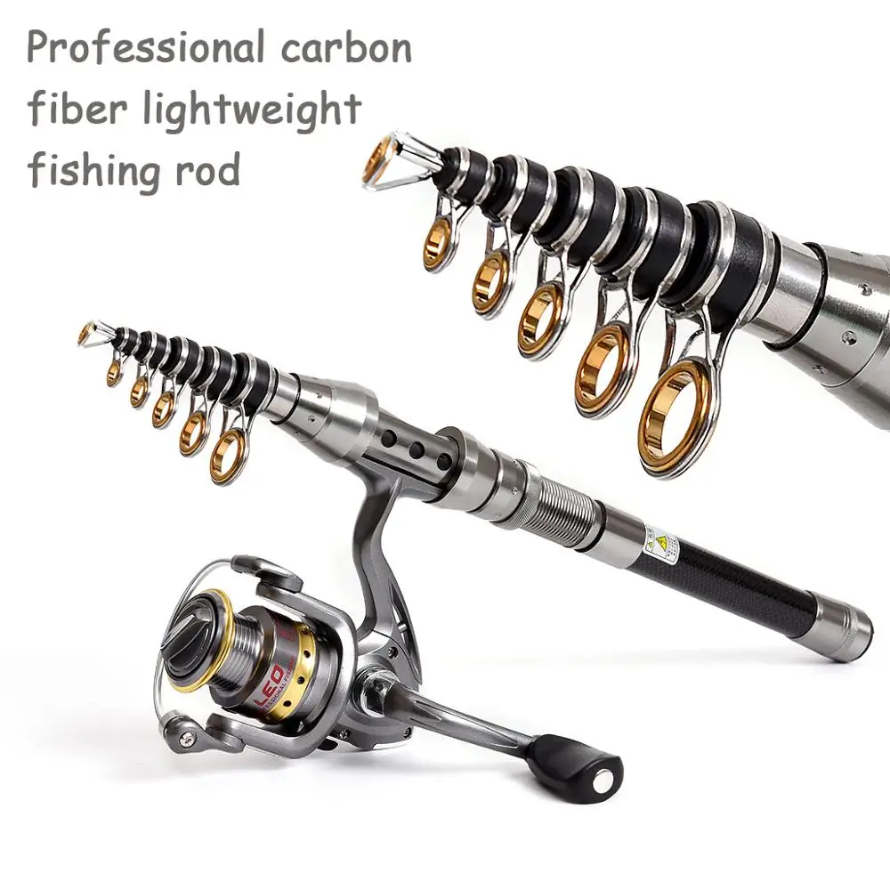 Professional Fishing Rod Carbon Fiber 1.5-2.4M Sea River Fishing Ultralight Telescopic Spinning Ring Rod Fishing Stick Professional Fishing Rod Carbon Fiber 1.5-2.4M Sea River Fishing Ultralight Telescopic Spinning Ring Rod Fishing Stick