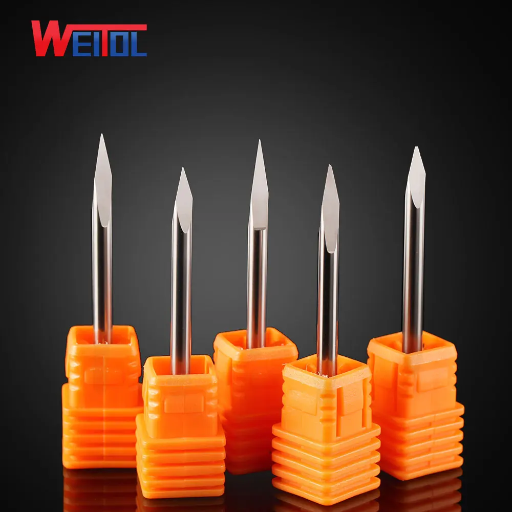 Weitol free shipping 5A 1 pc degree 30 3.175 mm Carbide Carving Cutters