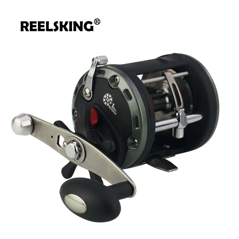 REELSKING Max Drag 20 кг барабанная катушка правая рука Pesca круглая baitcasing катушка с высоким передаточным соотношением морская Рыболовная катушка