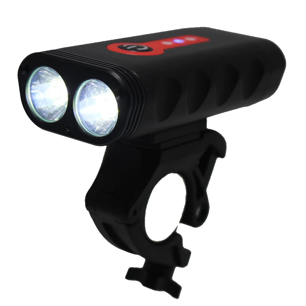 8000 Люмен велосипедный светильник 2* XM-L L2 IP65 Водонепроницаемый Многофункциональный USB Перезаряжаемый Встроенный светодиодный светильник s кемпинг флэш-светильник