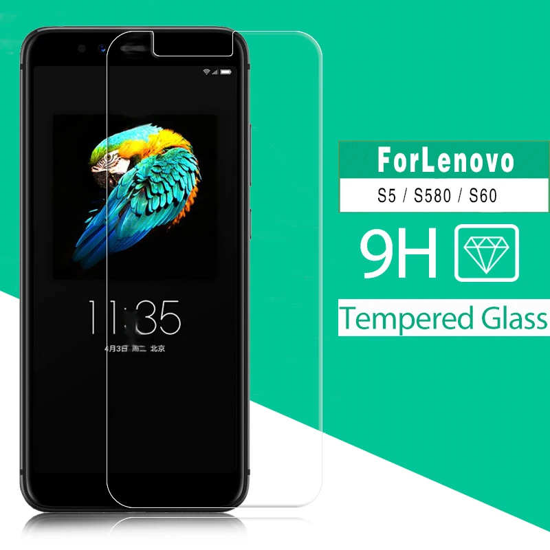 

High Quality Front Tempered Glass Film For Lenovo S580 S60 S5 Screen Protector Glass Phone Cover Film With Cleaning Tools