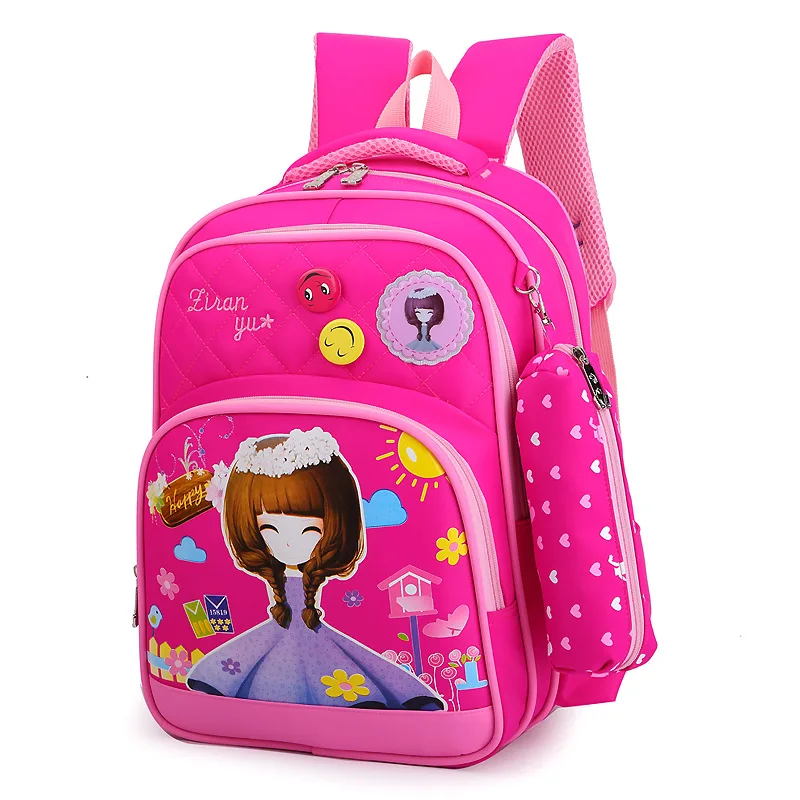 Best waterproof children school bags girls princess backpacks princess orthopedic backpacks kids schoolbags primary school backpacks