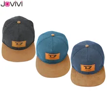 Jovivi лето на плоской подошве в стиле унисекс; Кепка с надписью дизайн хлопок& под джинсу кожу канат патч Snapback шляпа, бейсбольная кепка студентов 3 цвета на выбор