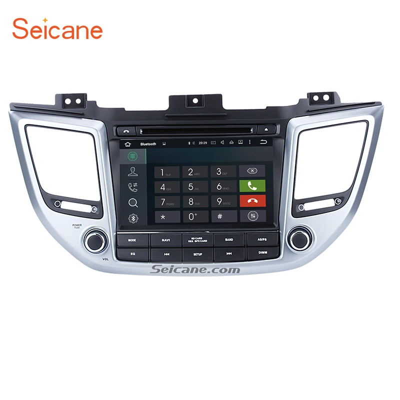 

Seicane 2 din 8 Inch Android 8.0 Car DVD Radio GPS Bluetooth System for 2015 2016 HYUNDAI Tucson(LHD) with 32GB 4GB 8 Core WIFI