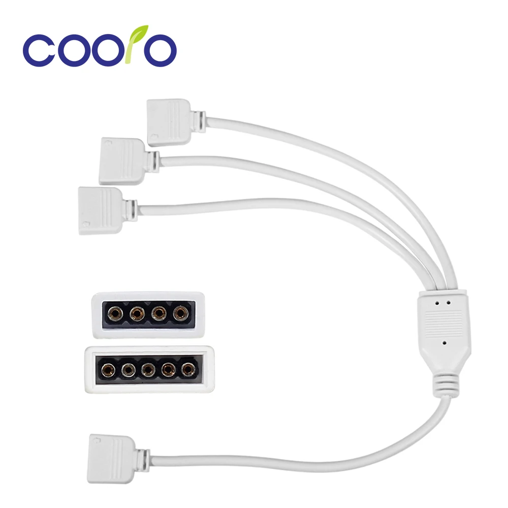 4 Pin 5 штифтов проволочный коннектор отклонения в размерах на 1-2 от 1 до 3, для малышей от 1 до 10 Женский Splitter Разъем кабель-удлинитель для цветная(RGB) светодиодная лента RGBW/WW Светодиодные ленты