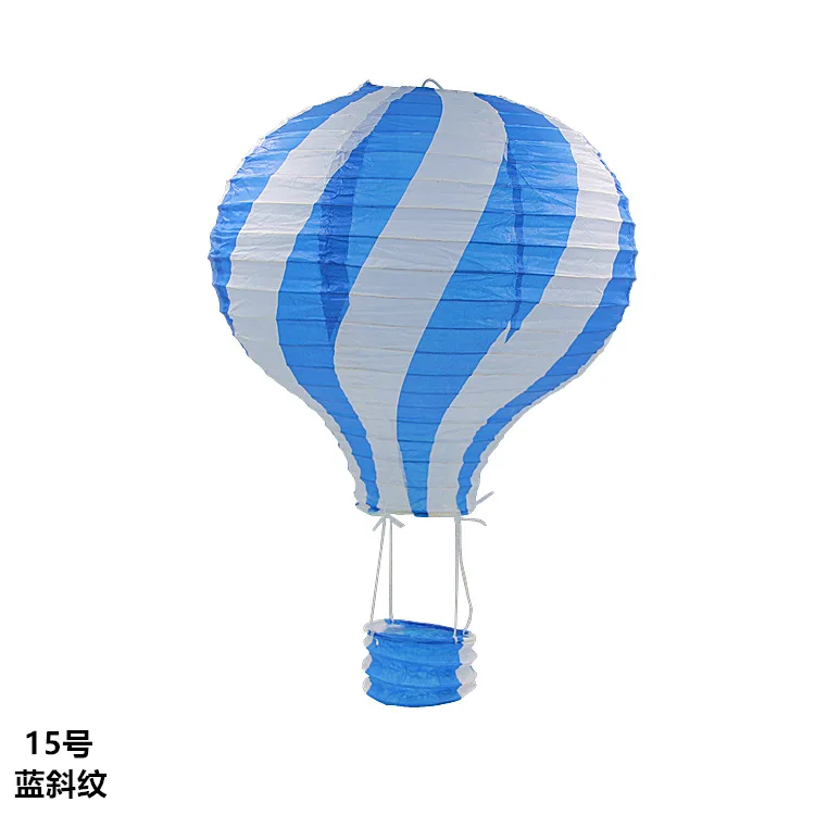Хит, 1" 30 см, радужная полоса, бумажный фонарь, воздушный шар, небесный фонарь, для дома/свадьбы/рождественской вечеринки, декоративные принадлежности - Цвет: blue twill