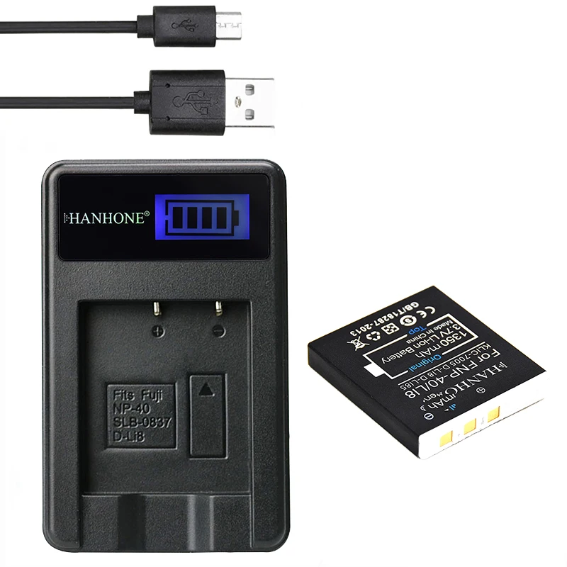 1 шт. Аккумулятор для камеры 1350 мАч + зарядное устройство USB ЖК дисплея|Цифровые