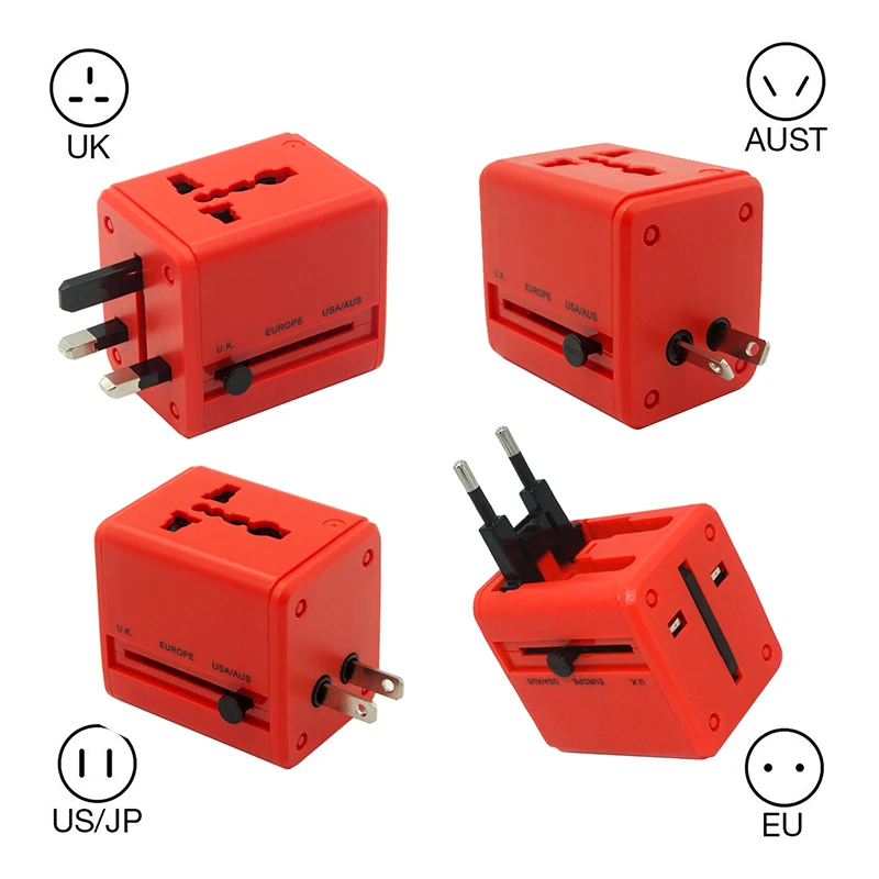 Universal Travel Charger Adapter Electric Plugs Sockets Converter US AU