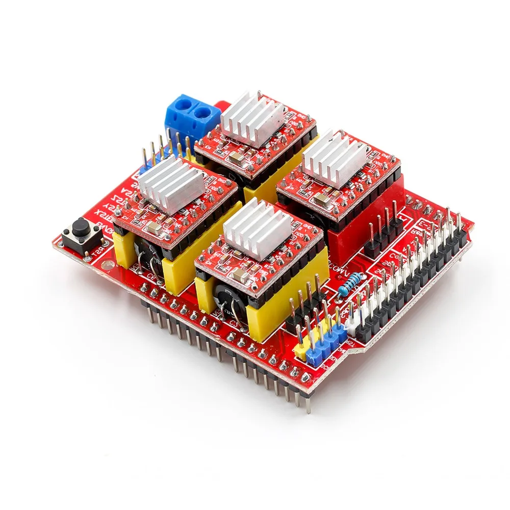  cnc shield v3 engraving machine 3D Printer+ 4pcs A4988 driver expansion board UNO R3 with USB cable