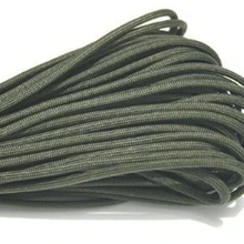 Парашютные веревочные шнуры для выживания 100 футов оливково-зеленого цвета