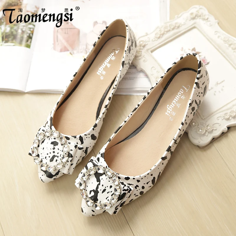 camo pointed toe flats