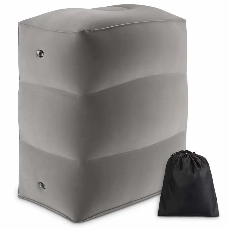 

Inflatable Height Adjustable Kids Flight Footrest Pillow Two Valves Design Inflatable Travel Pillow Foot Pad Foot Rest Pillow