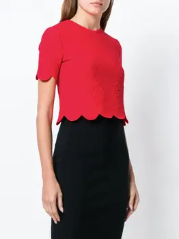 

2019 New Arrival Women bandage Crop Top Red black Must Have Sexy o neck celebrity Party Bodycon Bandage Tops Wholesale