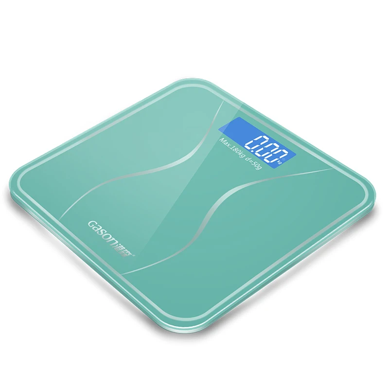 GASON A2s Bathroom Body Scale Glass Smart Household Electronic Digital Floor Weight Balance Bariatric LCD Display 180KG/50G