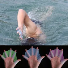 Силиконовые Плавание ming Ручные Ласты Для мужчин Для женщин детский Половина Finger бассейн Плавание Шестерни ласты тренировочное рука перепончатые перчатки