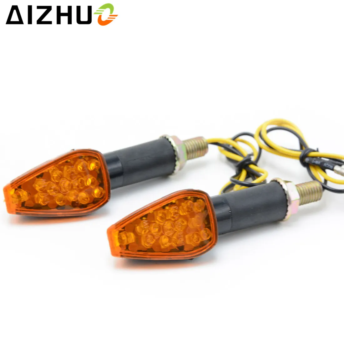 Universal 12V Motorcycle Turn Signal Light Amber Light LED Cafe Racer Blinker Lamp For Honda VTX Hornet CB600F Shadow 600 Grom