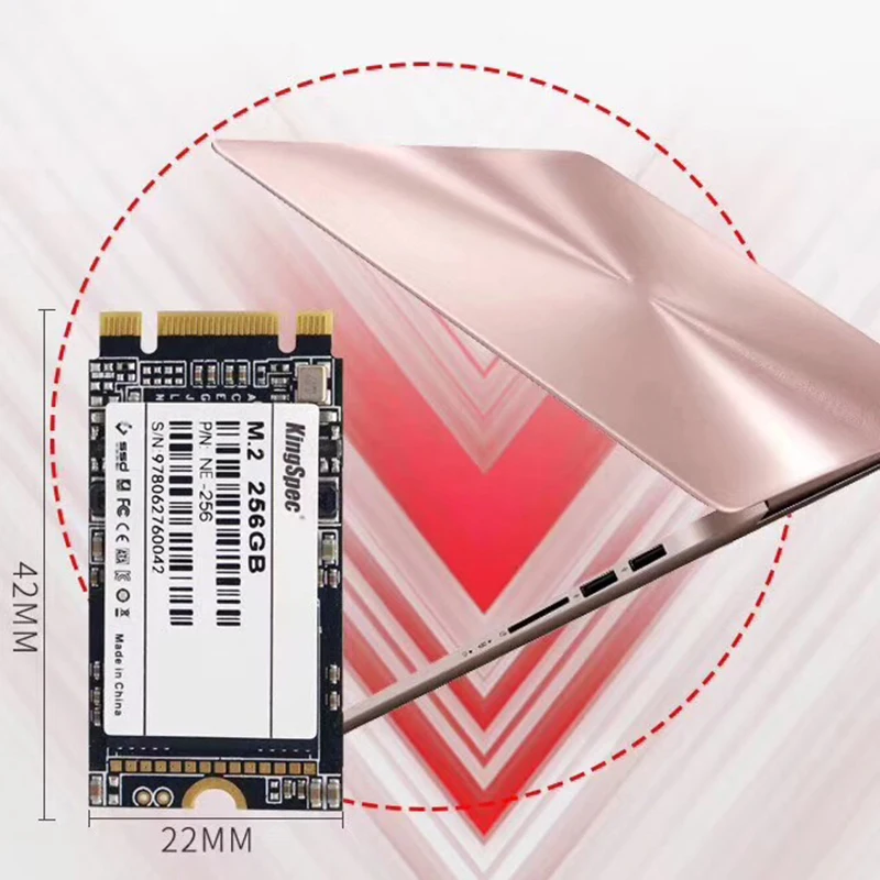 KingSpec m2 ssd 120 ГБ NVME 2242 SSD 240 ГБ M2 pcie 500 Гб m.2 твердотельный накопитель hdd для ноутбука Thinkpad T480, T470P, T580, T570, L570