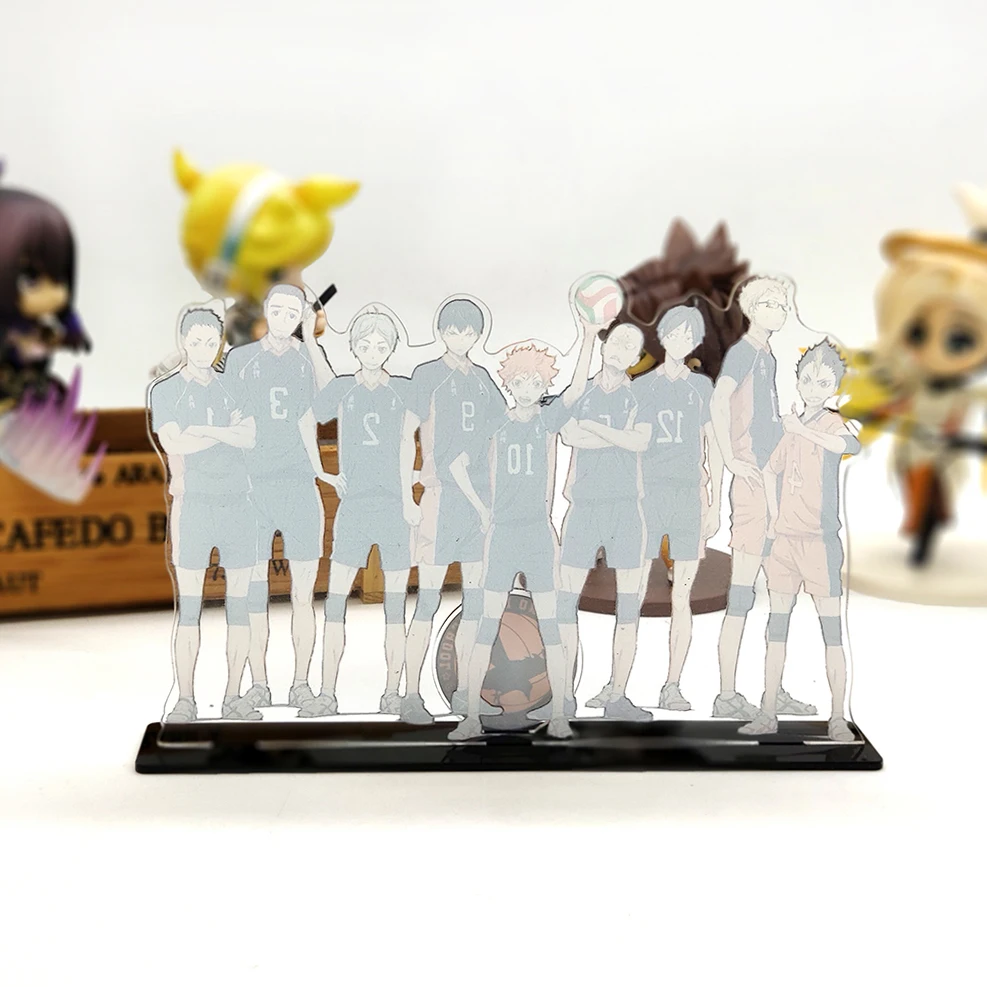 Love Thank You Haikyuu Hinata kageyama Tsukishima Sugawara family acrylic stand figure model plate holder topper anime karasuno