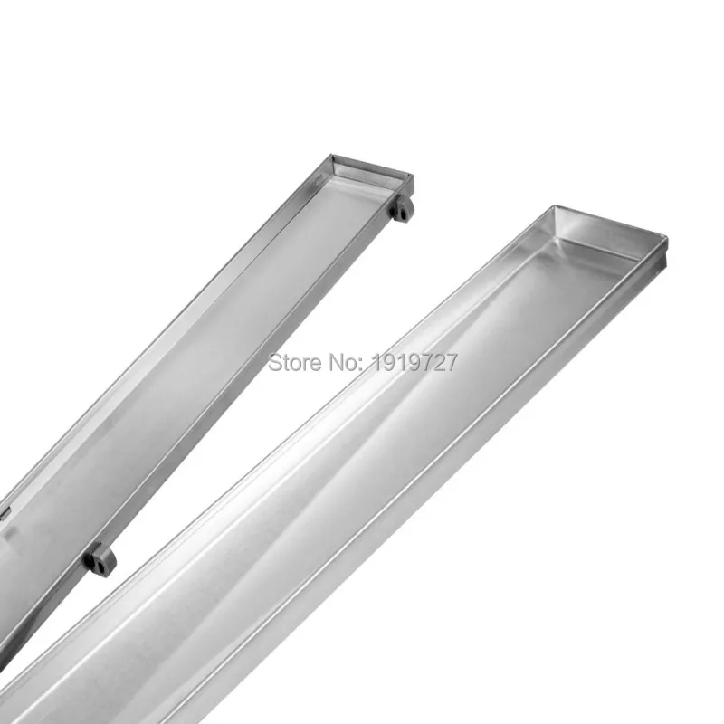 Billig Bagnolux Super Heavy duty Hardware Fliesen Legen 304 # Edelstahl Linear Dusche Bad Rost Bodenablauf Centre Outlet abfall