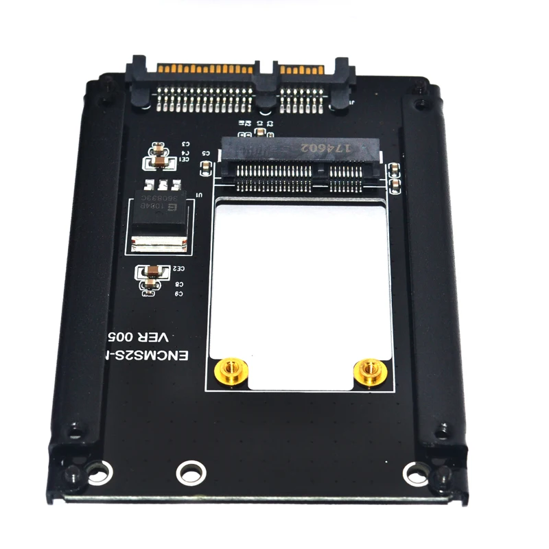 Новый 50 мм mSATA SSD до 2 5 &quotSATA диск конвертер адаптер msata для Windows2000/XP/7/8/10 Vista Linux