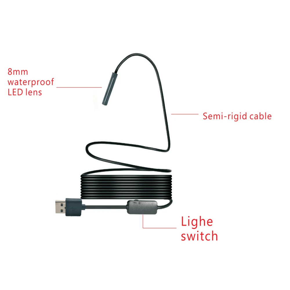 1200P HD и поддержкой Wi-Fi соединение USB эндоскоп инспекционная 2/3. 5/5/7/10 м СВЕТОДИОДНЫЙ Змея Камера для Apple для iOS Android iP