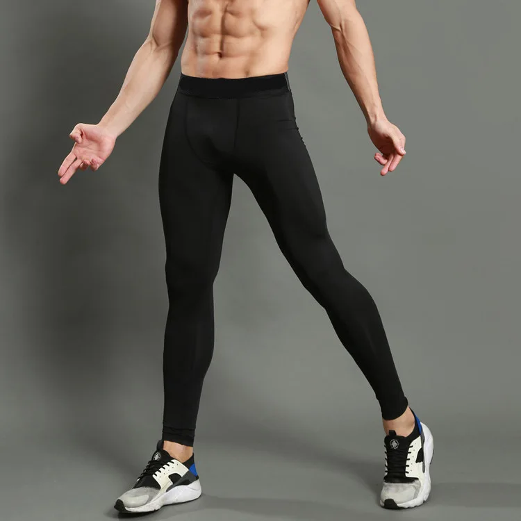 Компрессионные баскетбольные обтягивающие штаны эластичные мужские спортивные Леггинсы для бега Спортивная одежда для фитнеса длинные брюки тренировочные обтягивающие штаны