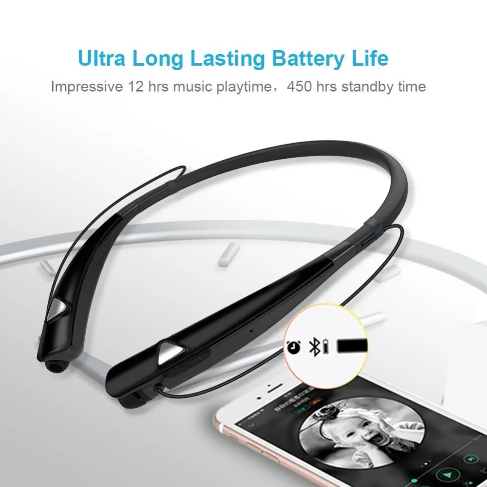 Bluenin Wireless Headphones Bluetooth 4.1 Headset Sweatproof Workout Earphone for huawei p smart Neckband Sport Earbuds with Mic