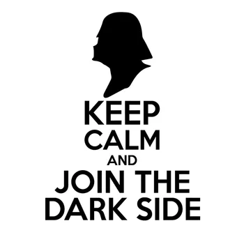 

Keep Calm To Join The Dark Side Of The Vinyl Sticker Interesting Packaging Decal Accessories Personality