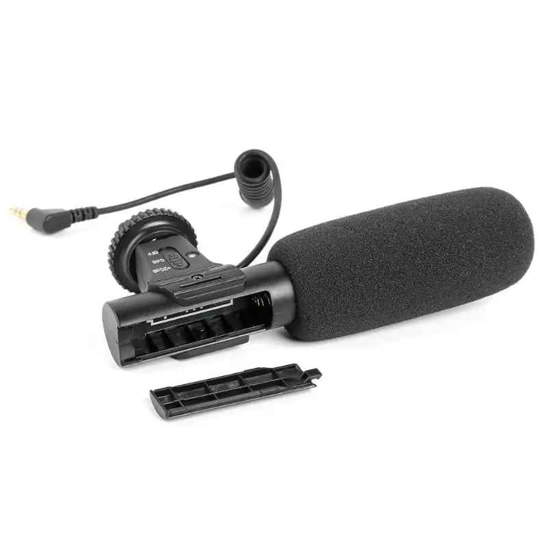 MIC-05 интервью задний полюс емкостный микрофон 3,5 мм Микрофон Разъем для камеры стерео-микрофон видео открытый ПК записывающий микрофон