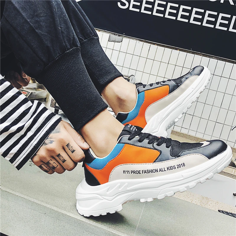 

2018 New Ins Super Popular Shoes Men's Summer Harbor Style Sneakers Men's Korean Version of The Trendy Father Shoes Men 5