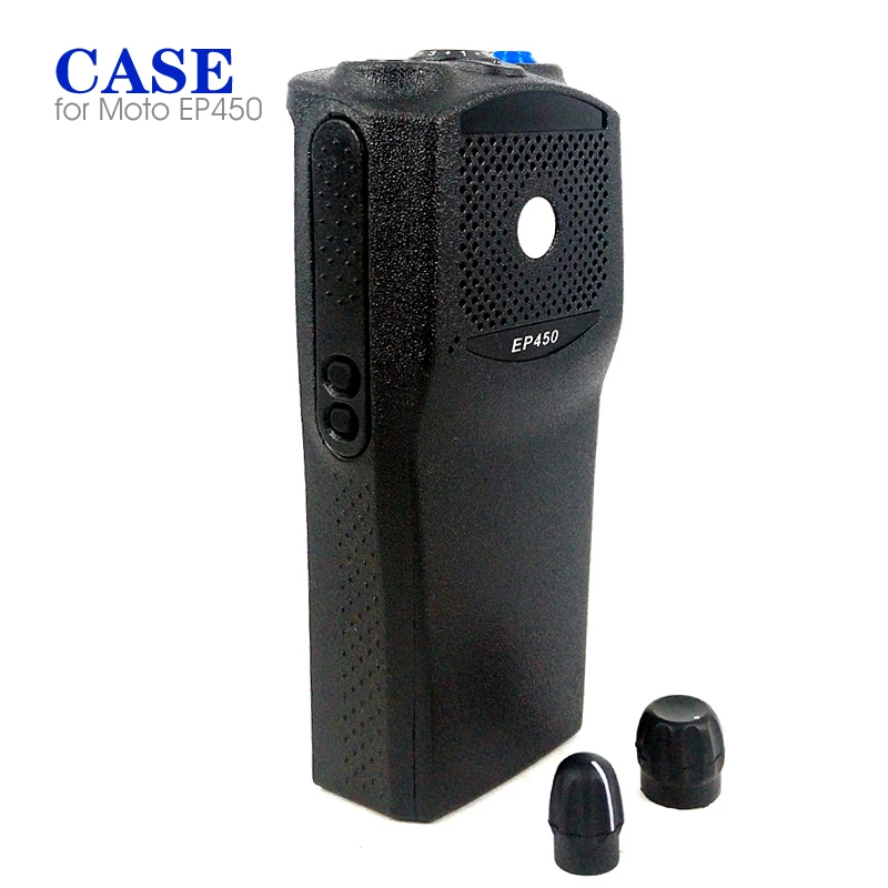 

Walkie Talkie Housing Shell Front Case Replacement for Motorola EP450 Two Way Radio With Knobs