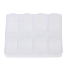 8 сетки пластиковый ящик для хранения чехол для дома органайзер для ювелирных изделий бусины таблетки Коробки запчасти