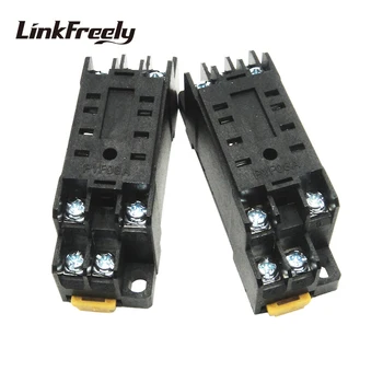 

PYF08A 20pcs Relay Socket Base 2NO+2NC 8 Pin Relay Mounting Base Relay Socket Holder For MY2N-J HH52P H3Y-2 miniature relay
