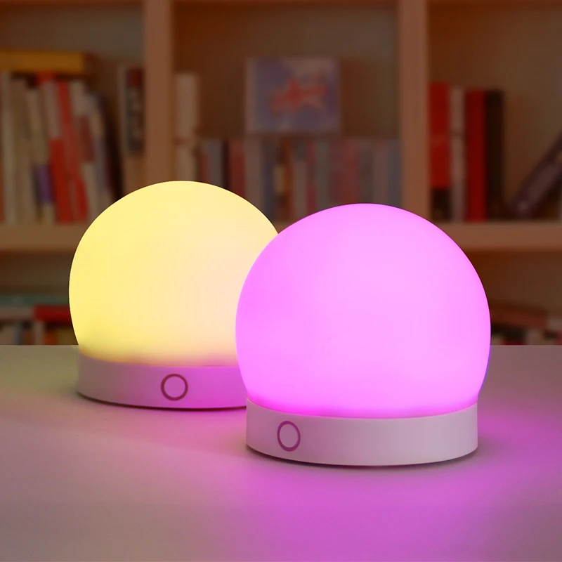 Silicon LED Night Light Children Touch Sensor RGB Novelty Bedside