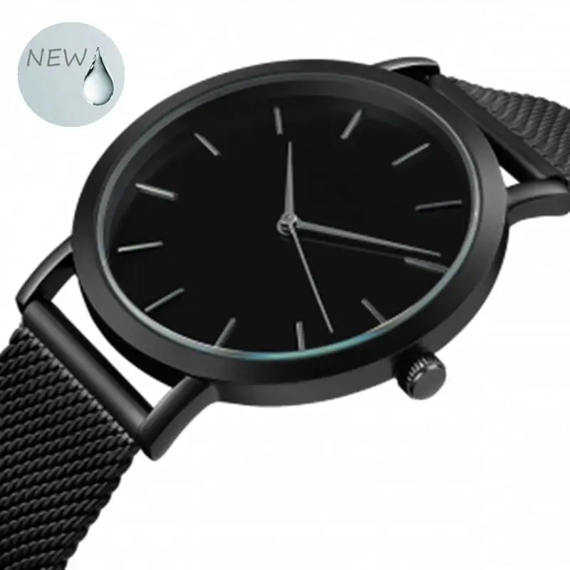 

REOULIONS Unisex simple Quartz Wrist Watch Fashion Big Brand Women Stainless Steel Strap Luxury Simple Style Designed Watches