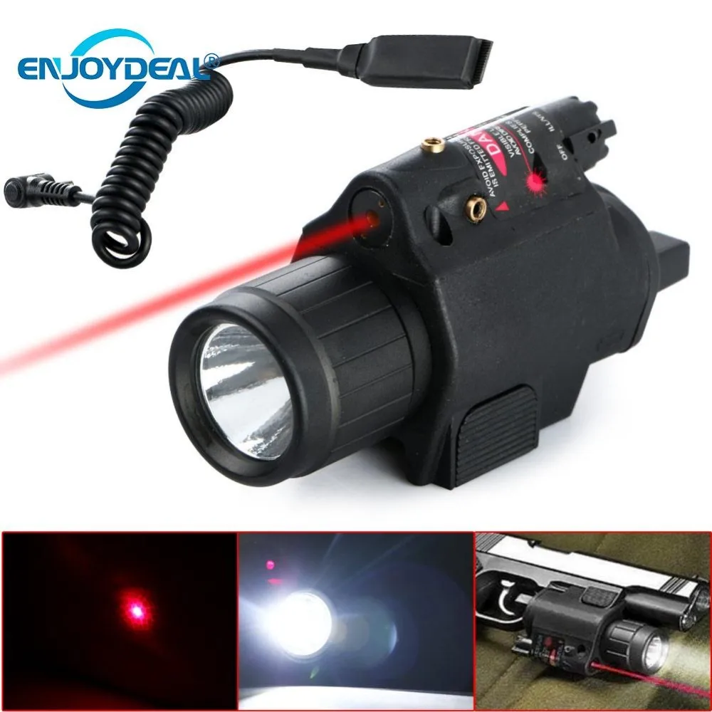 Новый тактический фонарь Insight Red Laser Q5 LED 300LM для пистолета пистолет охоты кемпинга