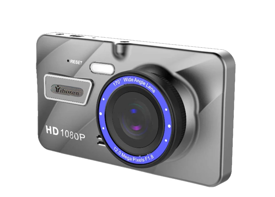 Двойной объектив Автомобильный видеорегистратор Камера 4,0 дюймов ips Full HD 1080 P Сенсорное зеркало ночного видения видео рекордер монитор для парковки