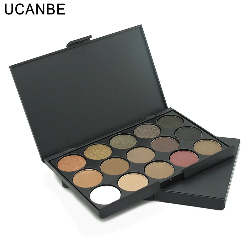 

UCANBE Women Cosmetic Newest 15 Colors Shimmer Matte Eye Shadow Professional Makeup Palette Eyeshadow High Quality TSLM2
