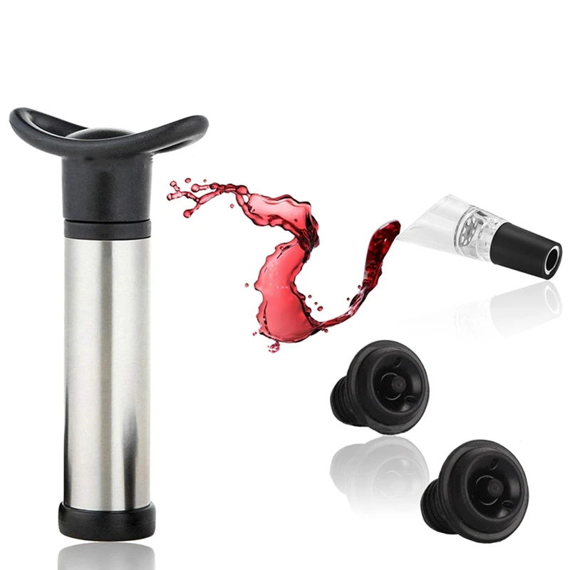 Wine Stopper With Vacuum Pump Air lock Aerator Bottle Stopper Keep Wine Fresh Saver Sealing