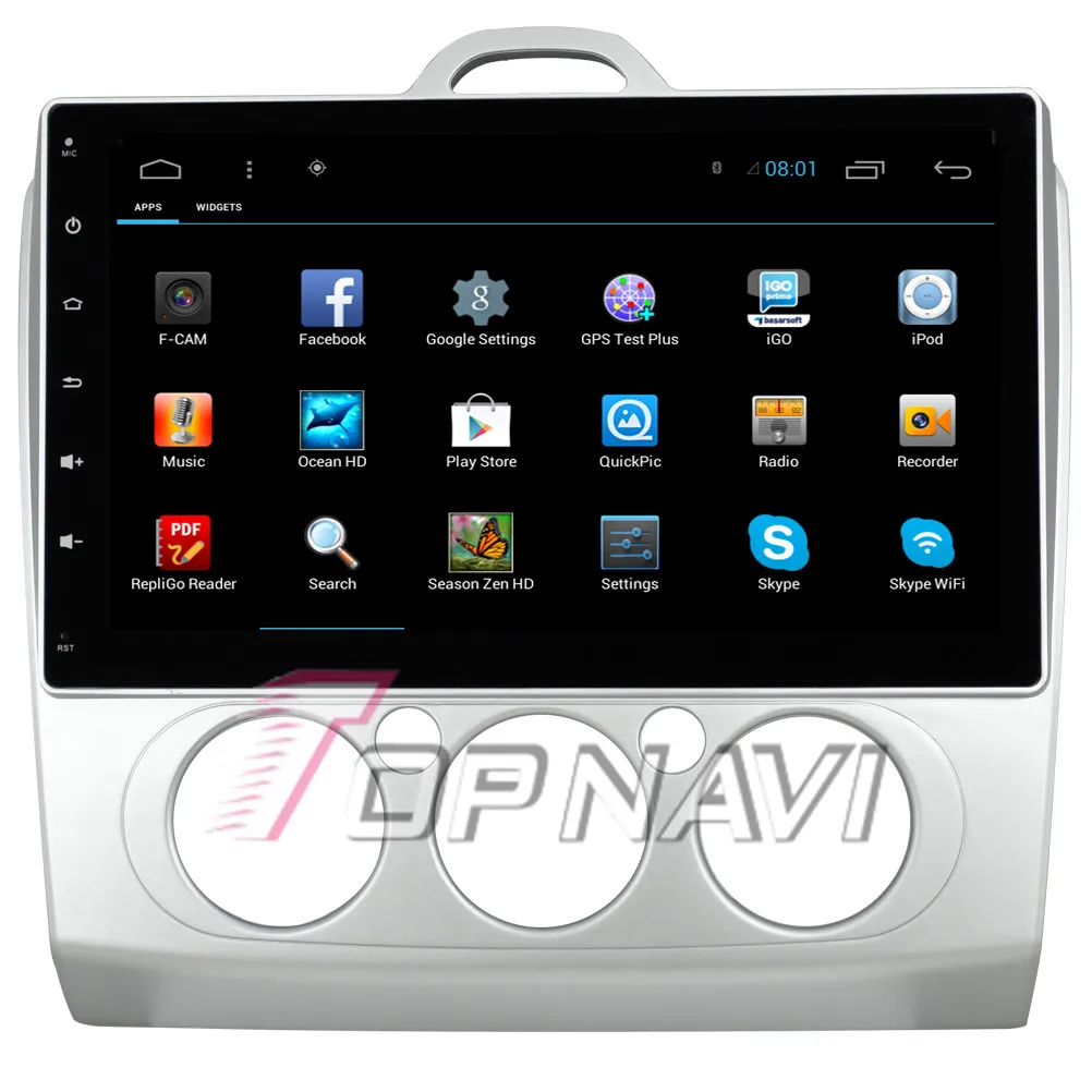 Excellent Topnavi 10.2" Quad Core Android 6.0 Car GPS Navigation for Focus 2 Manual Autoradio Multimedia Audio Stereo,NO DVD 3