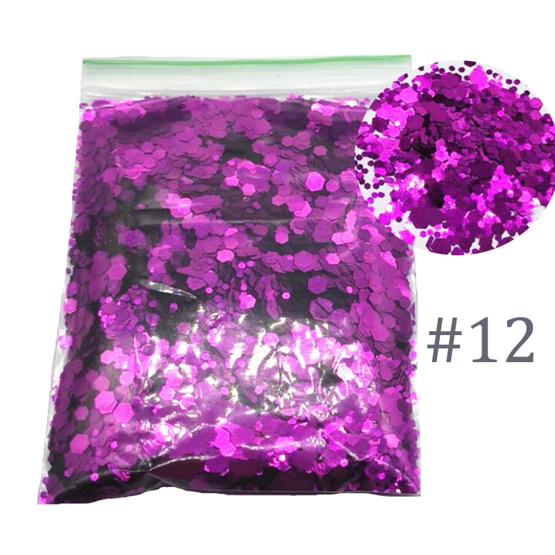 

Mixed Glitter Powder, 50gr, Shiny Glitter Flakes 1/2/3mm for Nail Glitter Sequins Powder For Nail Art Decorations Jewelry making