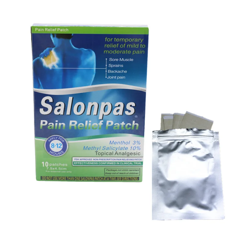 

50pcs/5 boxes SALONPAS pain relieving plaster Knee Pain Relief Adhesive Patch
