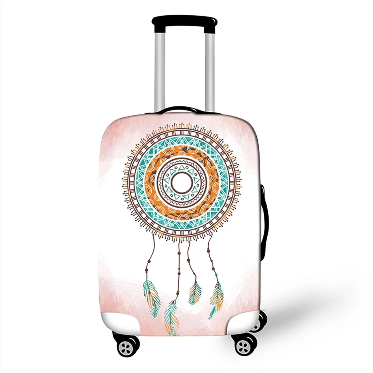 Модный чемодан с кольцами Чехол Защитная крышка для чемодана эластичный дорожный глиттер-блёстки чемоданы женский Органайзер 18 до 32 дюймов
