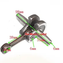Коленвала для 49cc двигателя газа мини карманный велосипед питбайк части тяжелой производительности коленчатый вал 49cc
