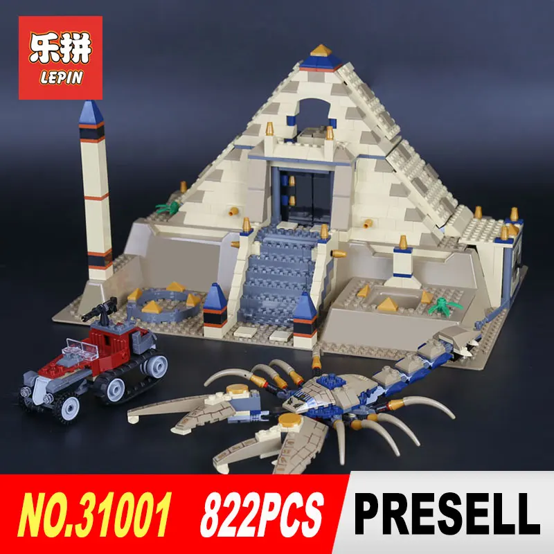 

Lepin 31001 822Pcs Building Series The Scorpion Pyramid Building Blocks Bricks Toys 7327 for Children Educational Model Gifts
