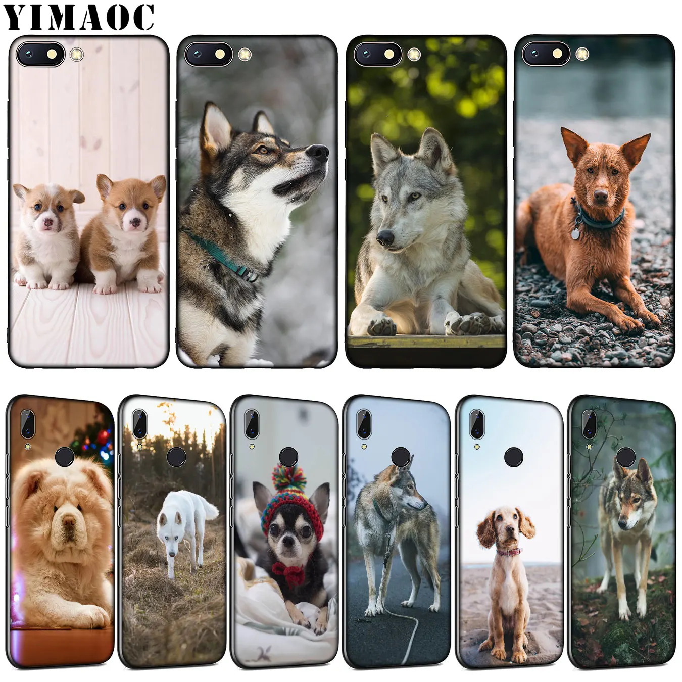 Мягкий силиконовый чехол YIMAOC с волком собакой для Xiaomi Redmi K30 K20 8A 7A 6A 5A S2 GO Note 8 8T 7 5 6