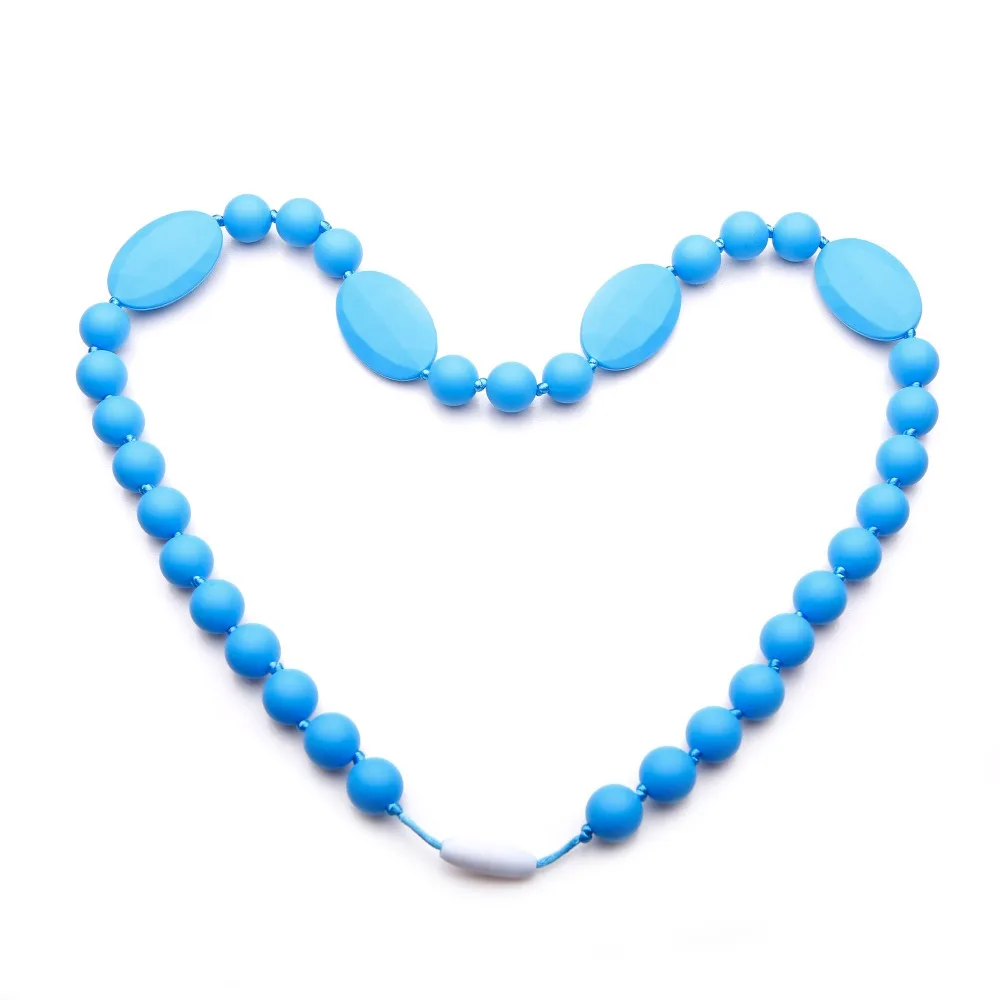 Baby BPA Silicone Teeth Necklaces Food Silicone Teething Necklace for