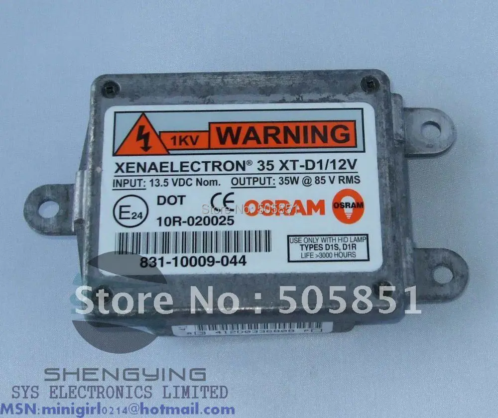 OSRAM Xenon HID D1S D1R Ballast 35W XT D1/12V original Xenon hid